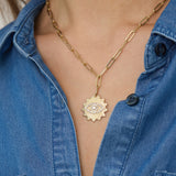 Sunburst Evil Eye Necklace