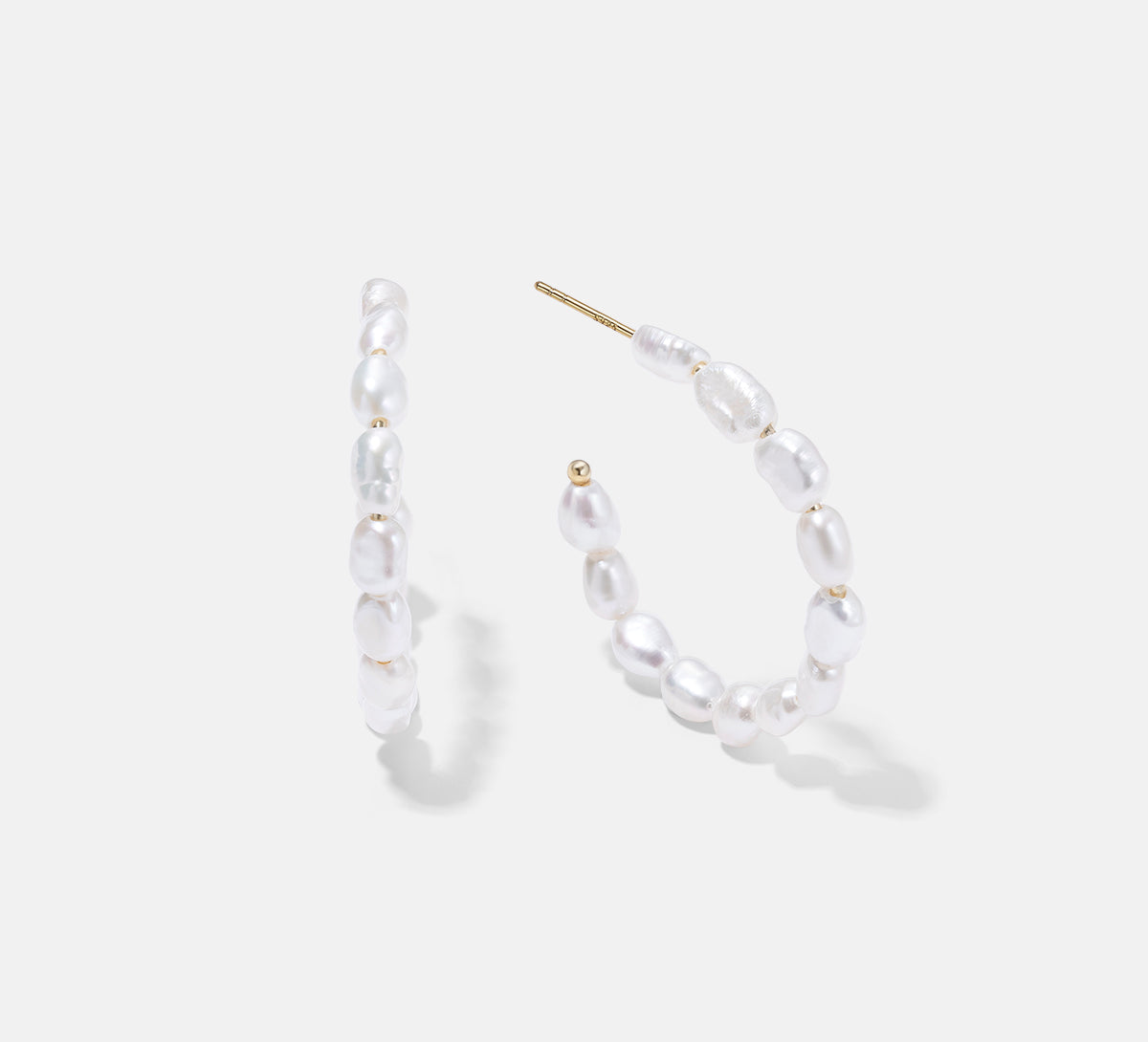 Victoria Hoop Earrings - Stainless Steel – Pearls And Rocks