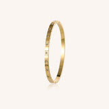 Emily Classic Gold Crystal Bangle