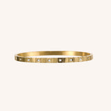 Emily Classic Gold Crystal Bangle