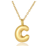 Bubble Initial Necklace