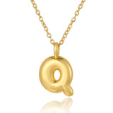 Bubble Initial Necklace