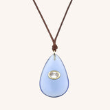 Teardrop Glass Statement Necklace